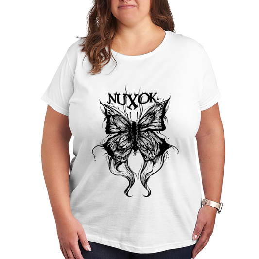 Dark Gothic NUXOK Butterfly Street Tee