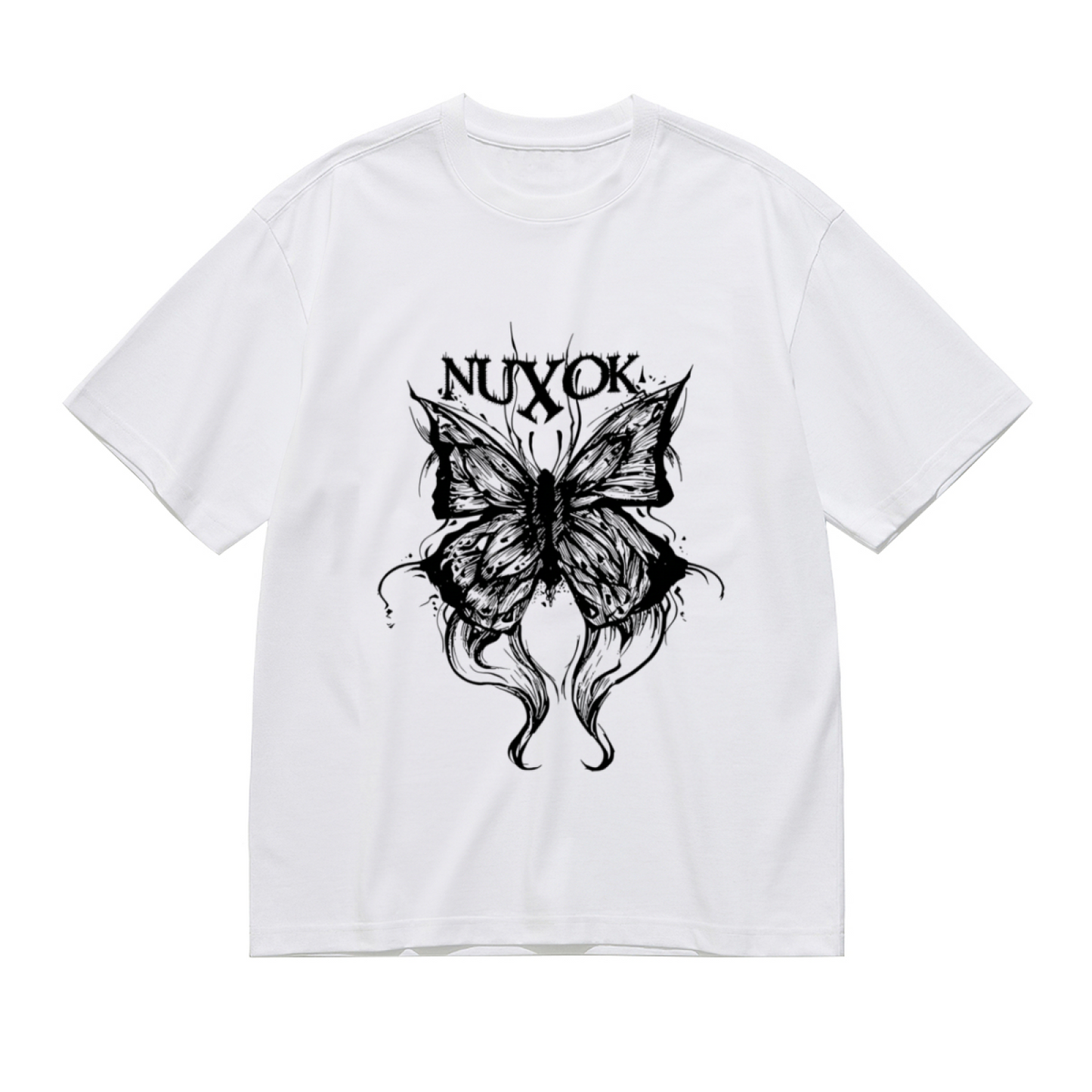 Dark Gothic NUXOK Butterfly Street Tee