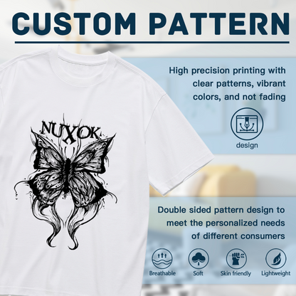 Dark Gothic NUXOK Butterfly Street Tee