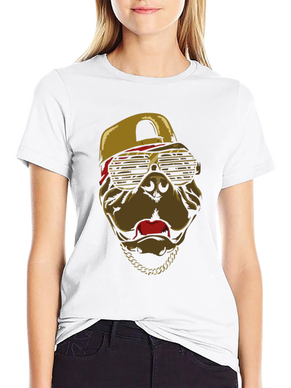 Cool Dog T-Shirt with Cap & Chain