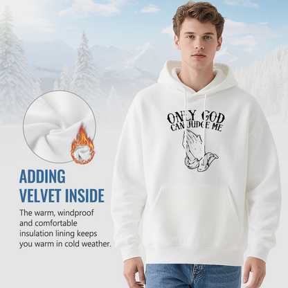 Only God Can Judge Me Prayer Hand Graphic Hoodie