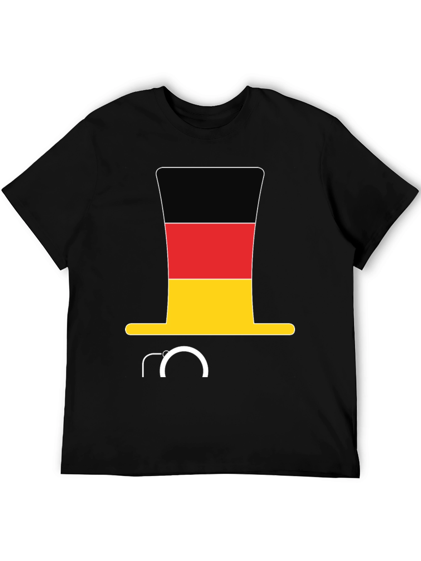 German Flag Hat & Monocle T-Shirt