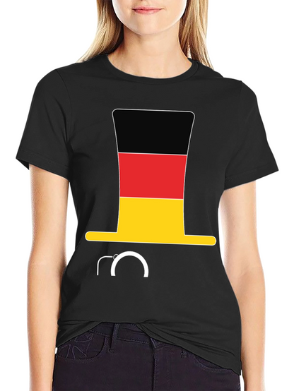 German Flag Hat & Monocle T-Shirt