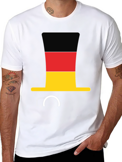 German Flag Hat & Monocle T-Shirt