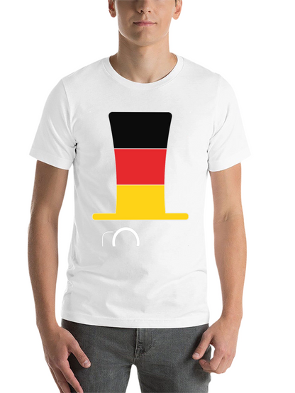 German Flag Hat & Monocle T-Shirt