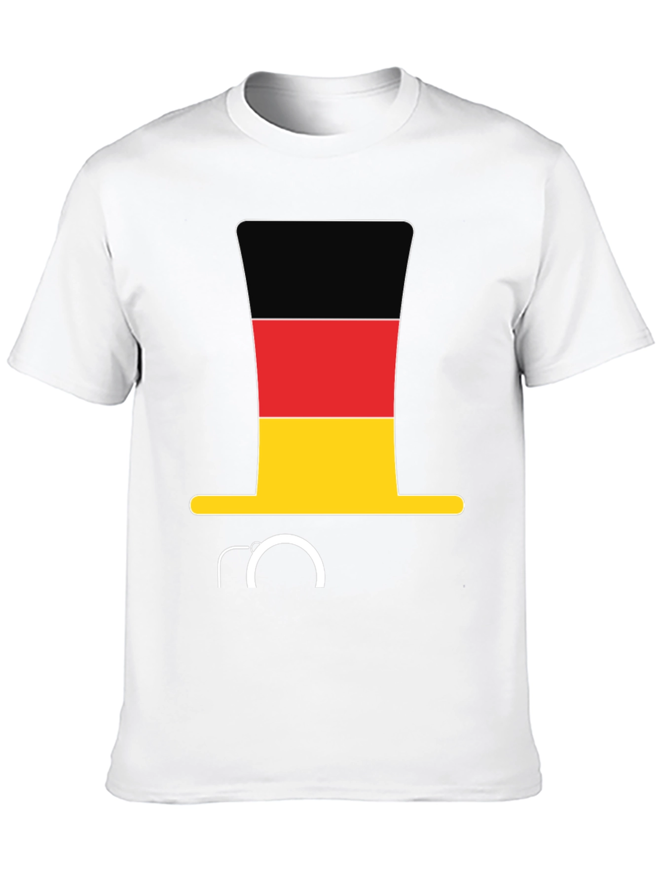 German Flag Hat & Monocle T-Shirt