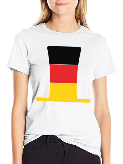 German Flag Hat & Monocle T-Shirt