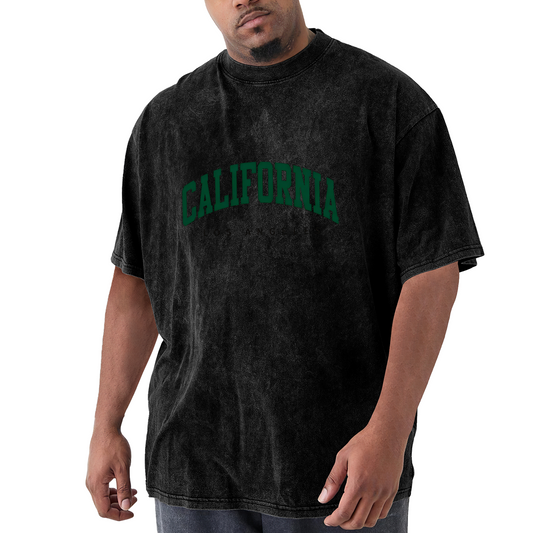 California Los Angeles Green Arch Text