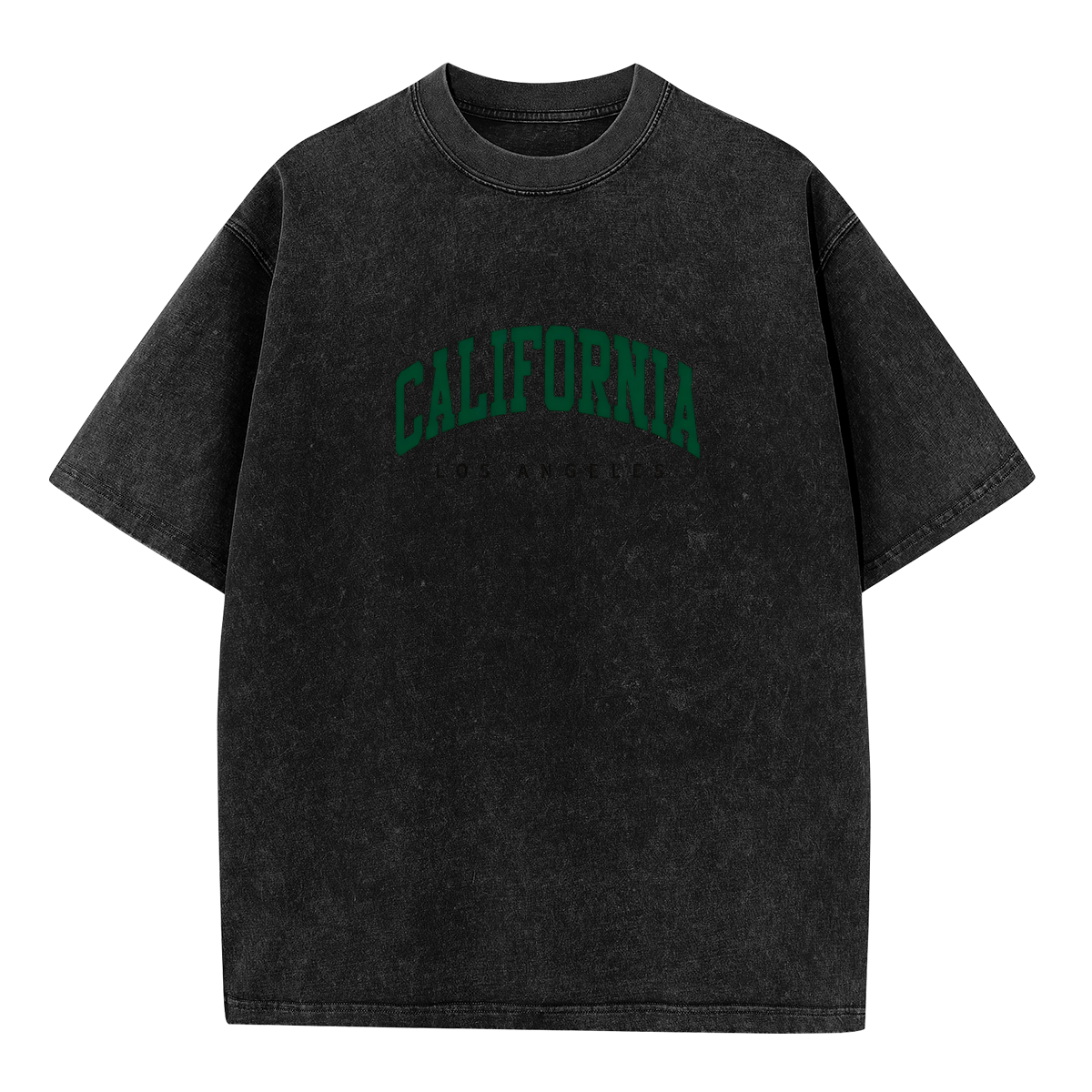 California Los Angeles Green Arch Text