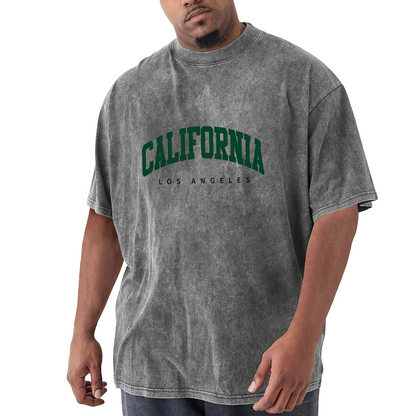California Los Angeles Green Arch Text