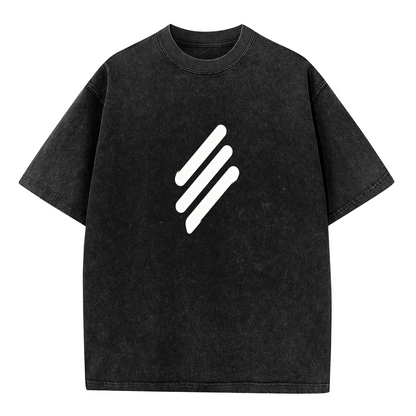Three Slanted White Stripes Minimalist