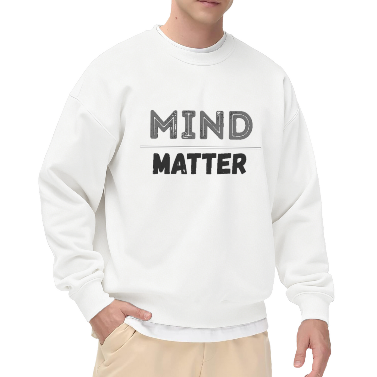 Retro Western Cowboy Desert Landscape Vintage Crewneck Sweatshirt