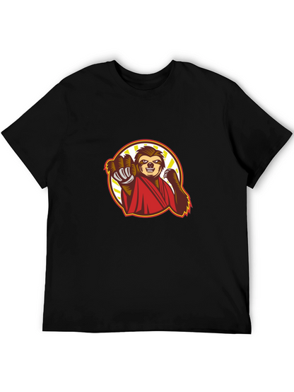 Sloth Karate Black T-Shirt