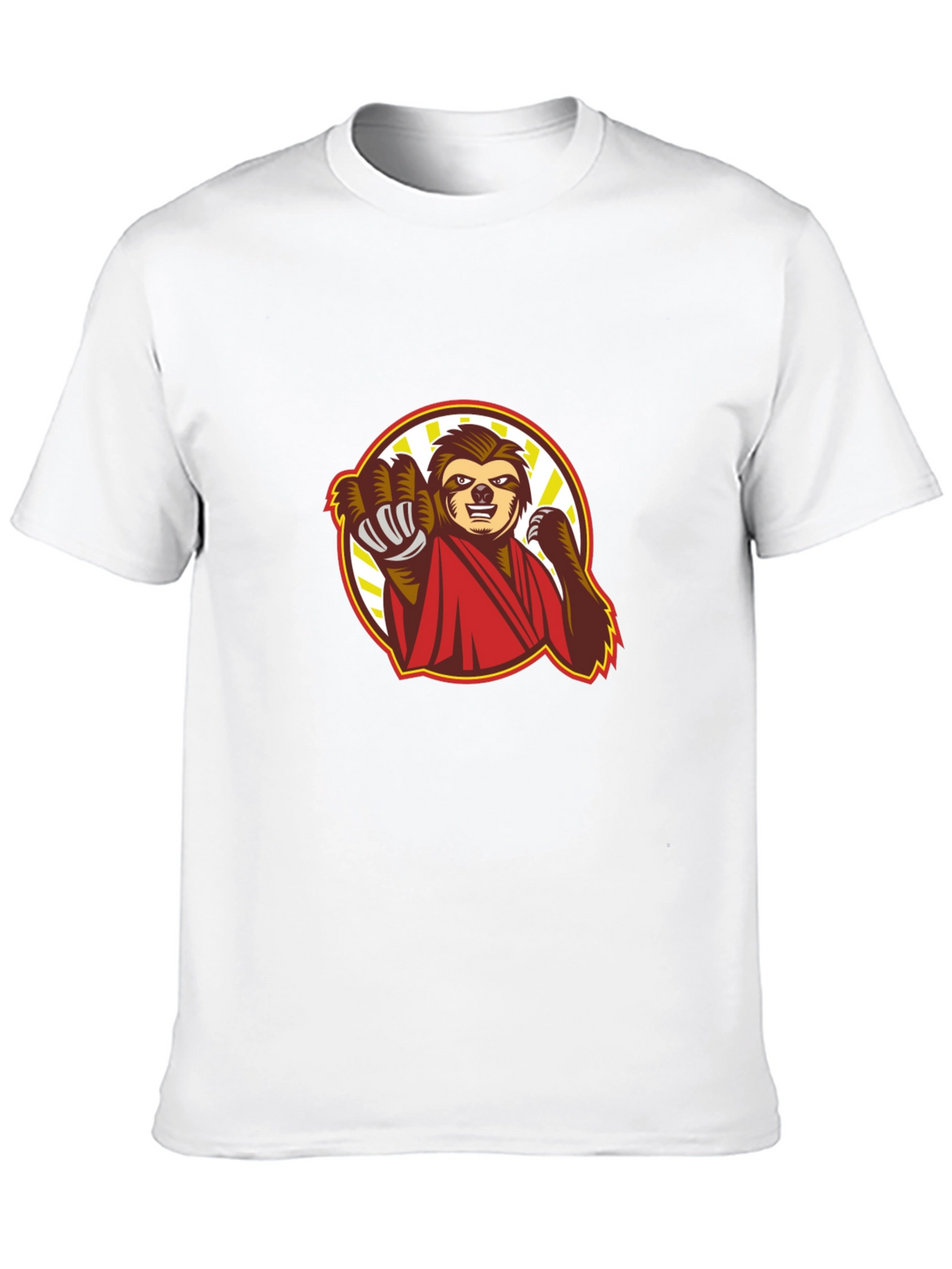 Sloth Karate Black T-Shirt