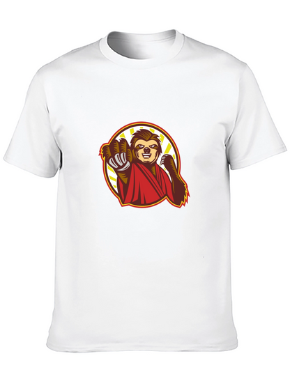 Sloth Karate Black T-Shirt