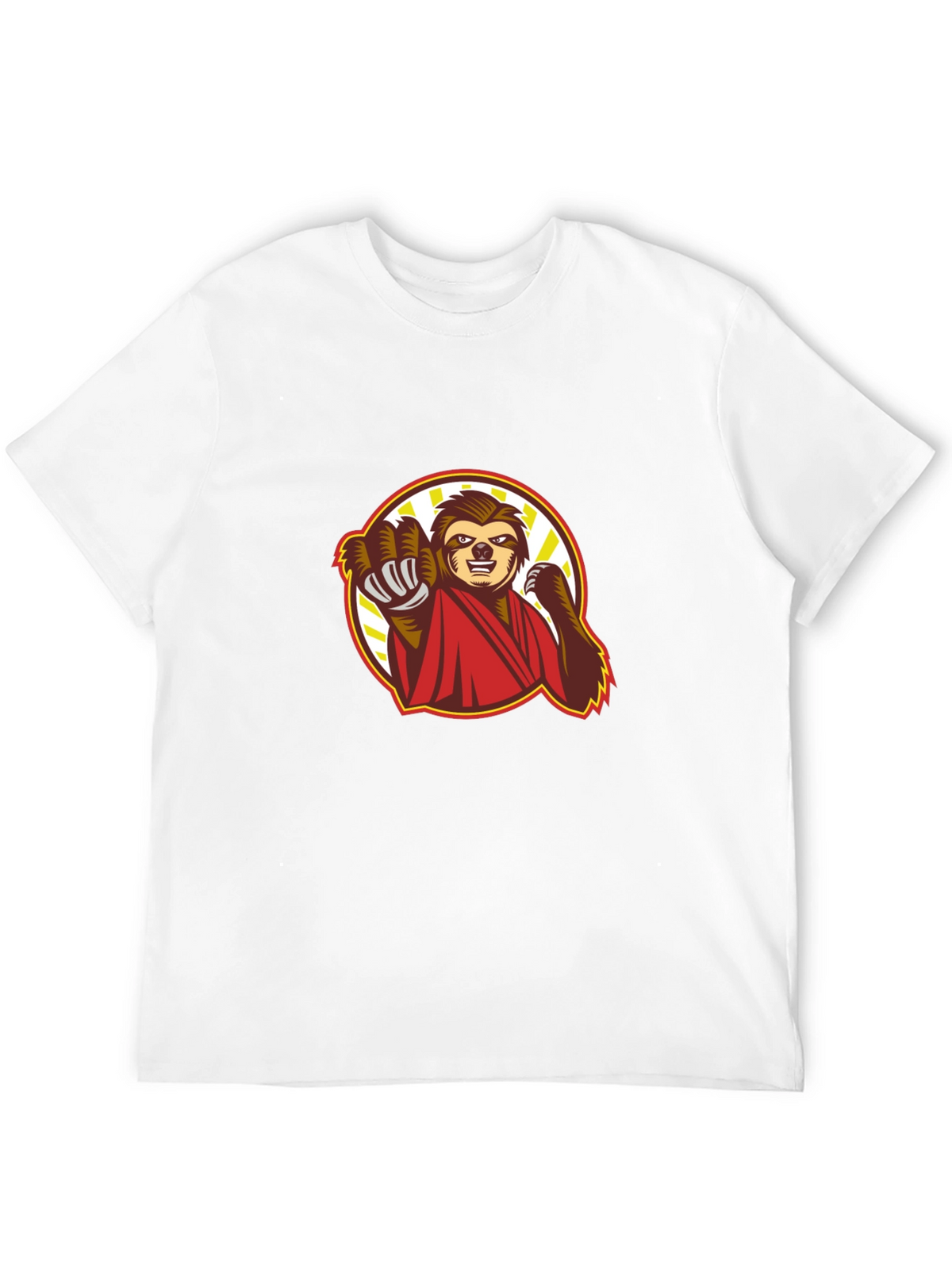 Sloth Karate Black T-Shirt