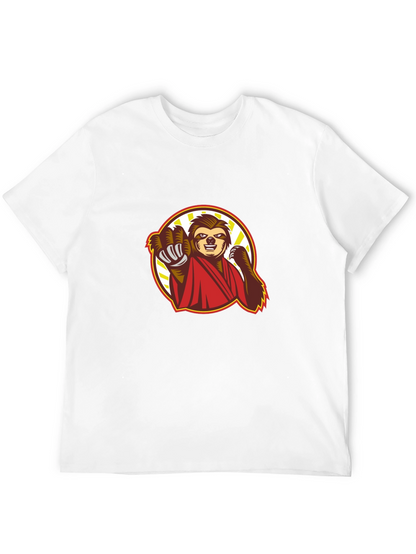Sloth Karate Black T-Shirt