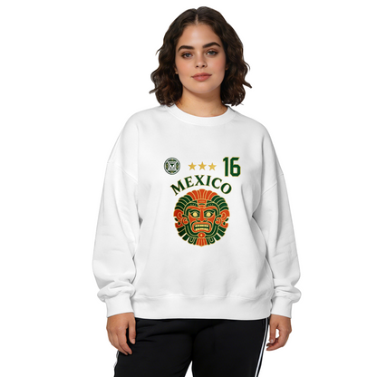 Mexico 16 Aztec Culture Soccer?Inspired Crewneck Sweatshirt