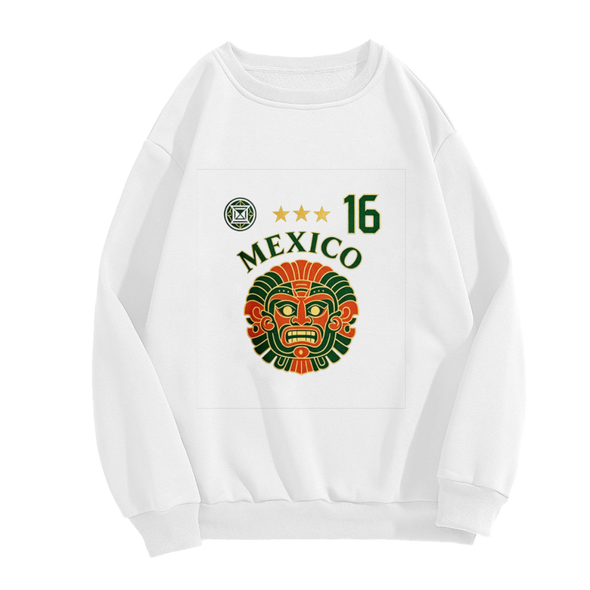 Mexico 16 Aztec Culture Soccer?Inspired Crewneck Sweatshirt