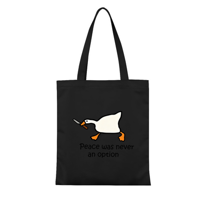 Simple Shh Quiet Face Canvas Bag | Library Study Minimal Soft Tone Hand Tote