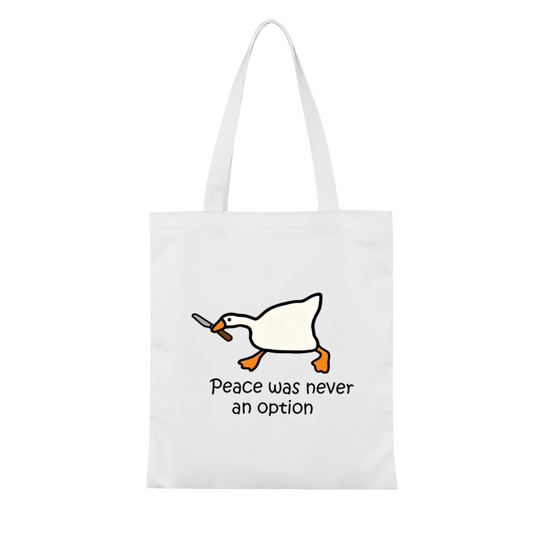 Simple Shh Quiet Face Canvas Bag | Library Study Minimal Soft Tone Hand Tote