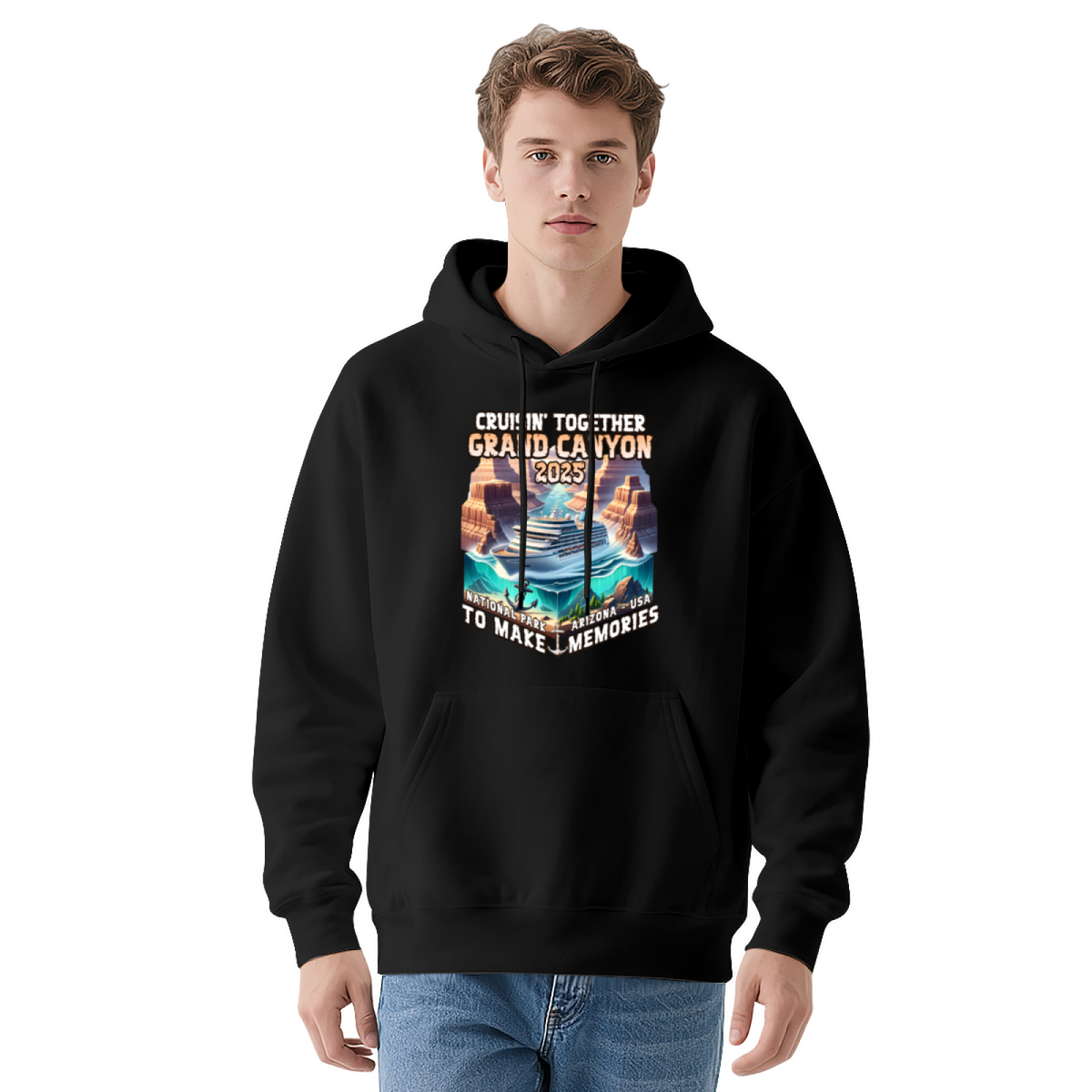 Grand Canyon Cruise Trip Red Hoodie, Travel Memory Soft Comfort Pullover