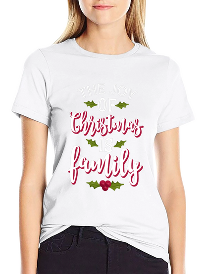 Joy of Christmas Family Holiday T-Shirt