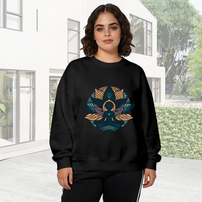 Lotus Meditation Yoga Spiritual Crewneck Sweatshirt