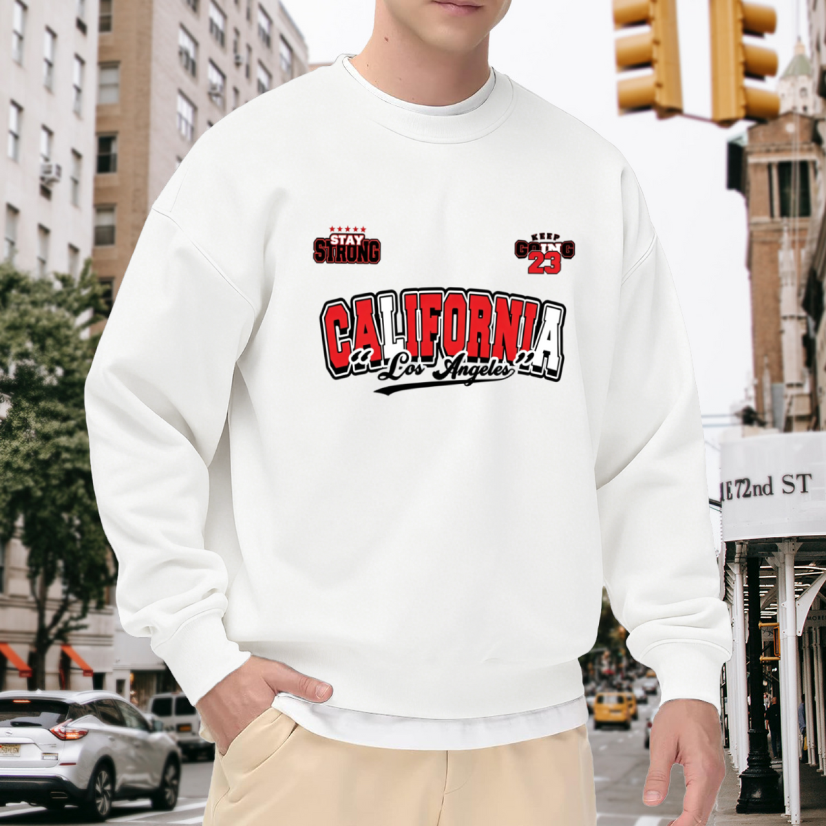 Retro California Los Angeles Sport Graphic Sweatshirt
