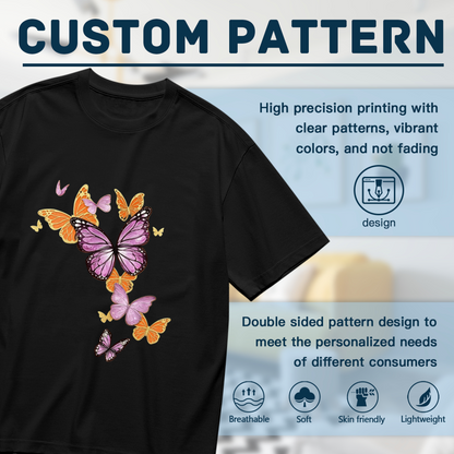 Adorable Floral Baby Owl On Branch Cute Black Top