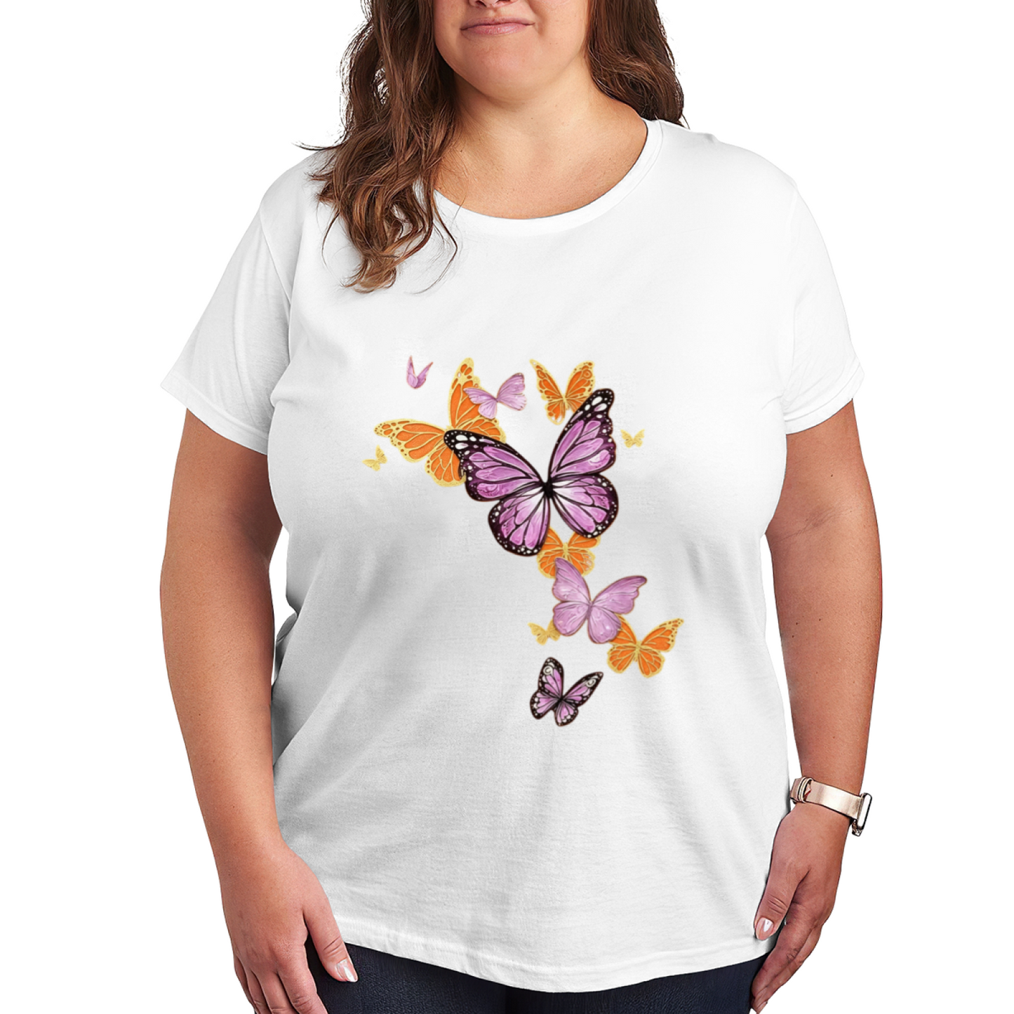 Adorable Floral Baby Owl On Branch Cute Black Top