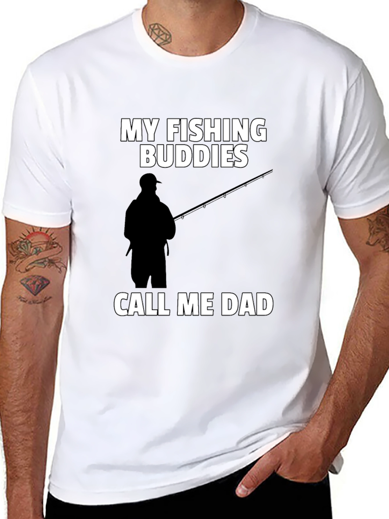Fishing Buddies Dad Graphic Tee