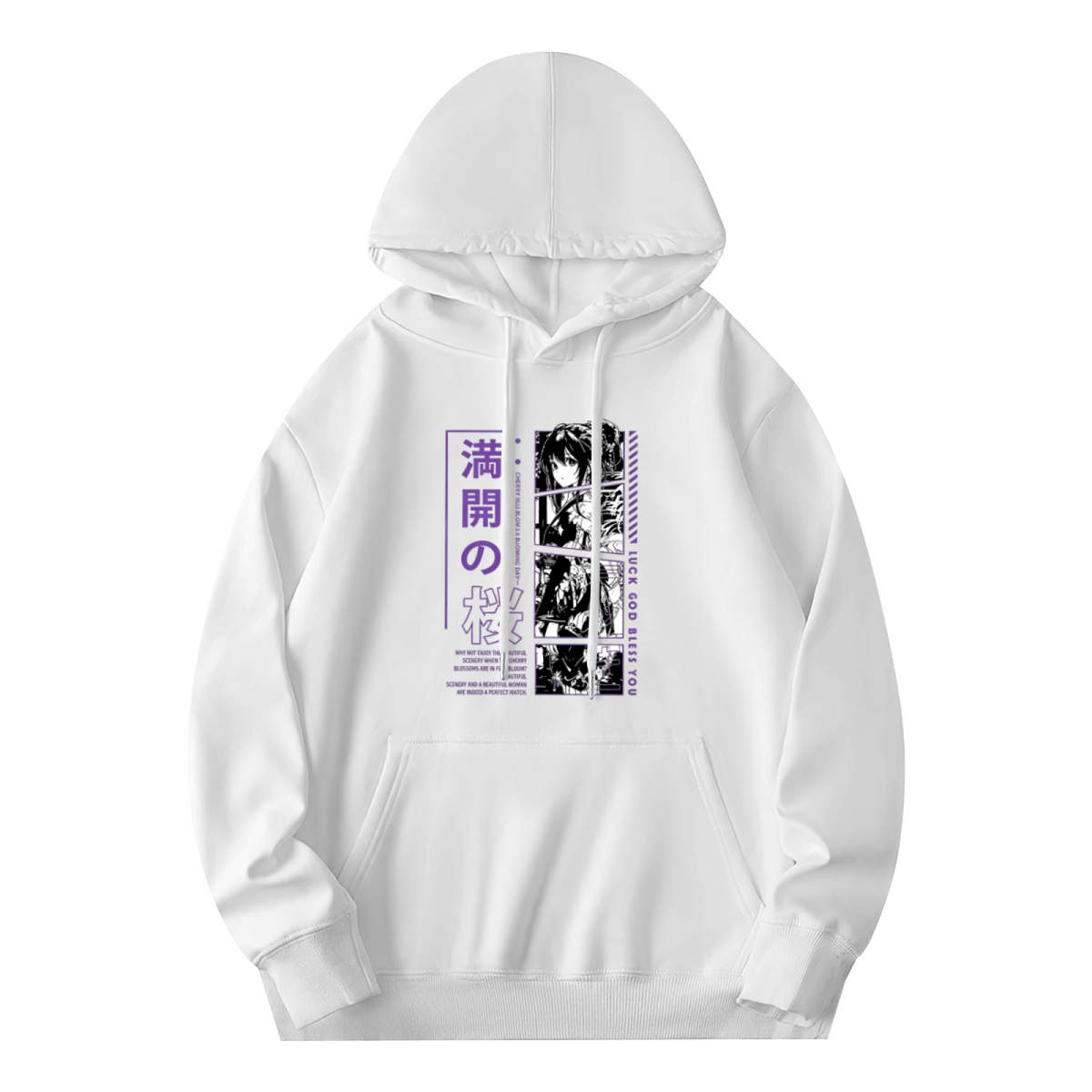 Japanese Anime Manga Panel Art Pullover Hoodie