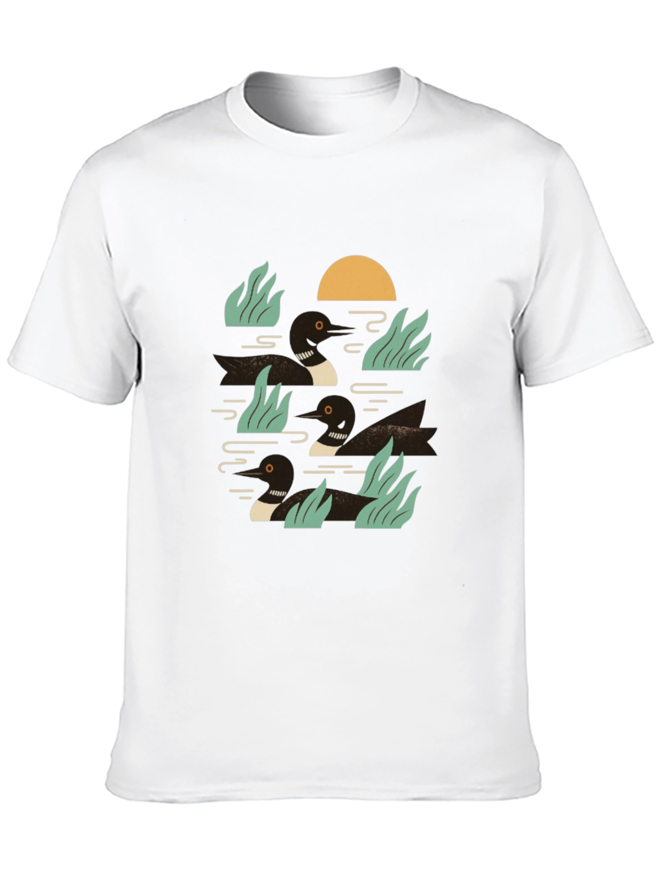 Loon Lake Graphic Tee - Black Cotton Comfort