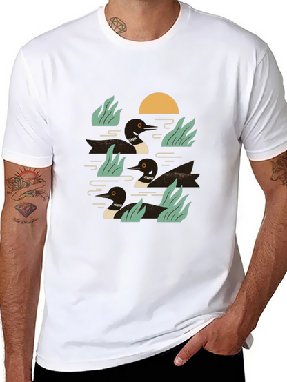 Loon Lake Graphic Tee - Black Cotton Comfort
