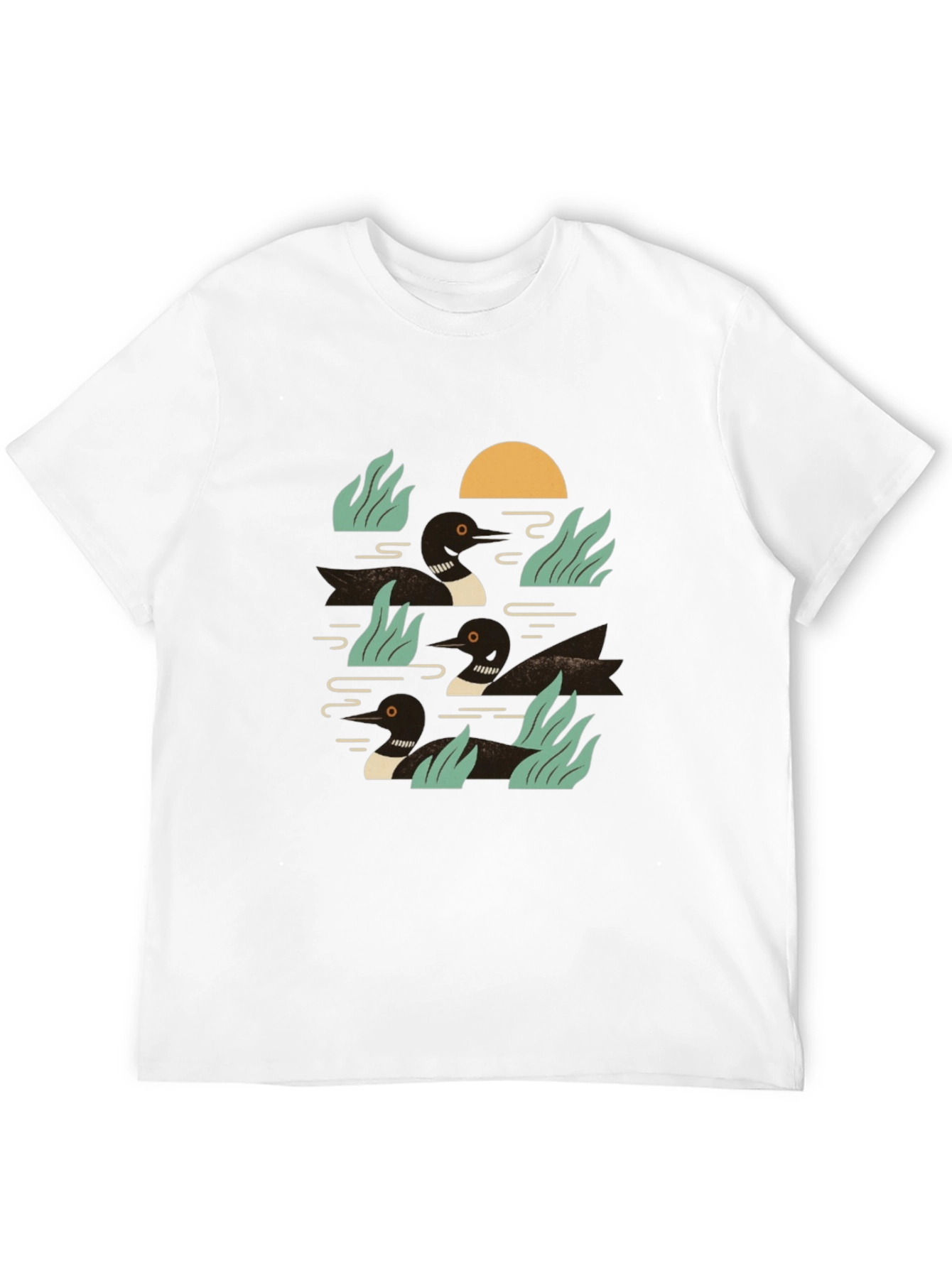 Loon Lake Graphic Tee - Black Cotton Comfort