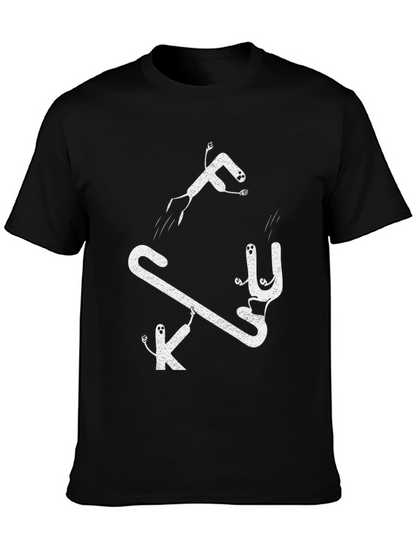 Funny Graphic Tee: FK U Cartoon T-Shirt