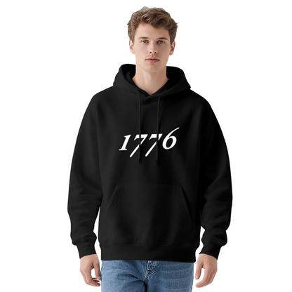 Classic 1776 Retro Number Print Hoodie