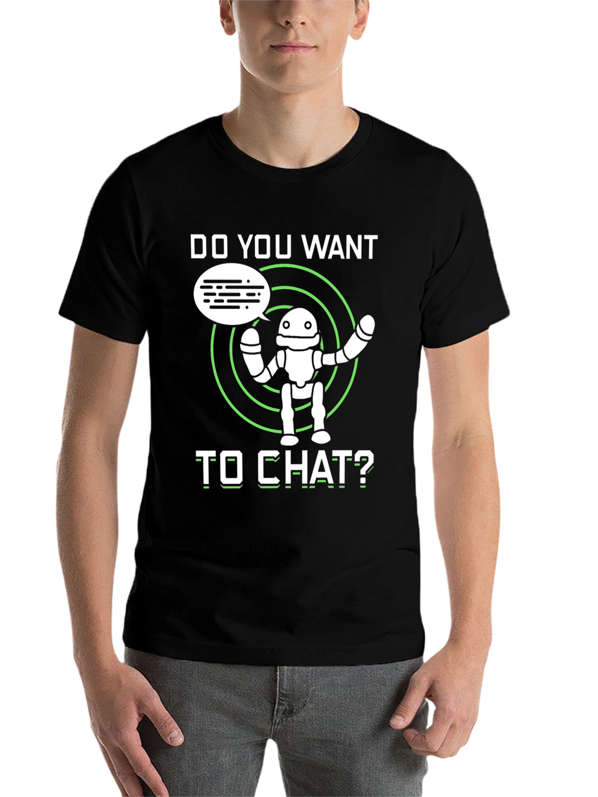 Do You Want to Chat Robot Graphic Tee