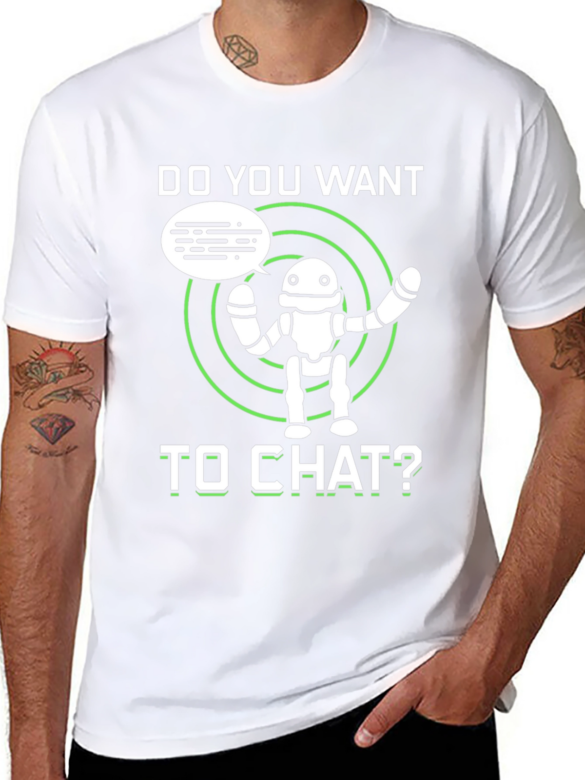 Do You Want to Chat Robot Graphic Tee