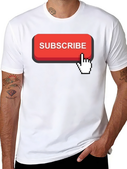 Subscribe Button Graphic T-Shirt