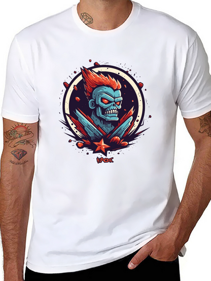 Kaos Graphic Tee - Bold Zombie Design
