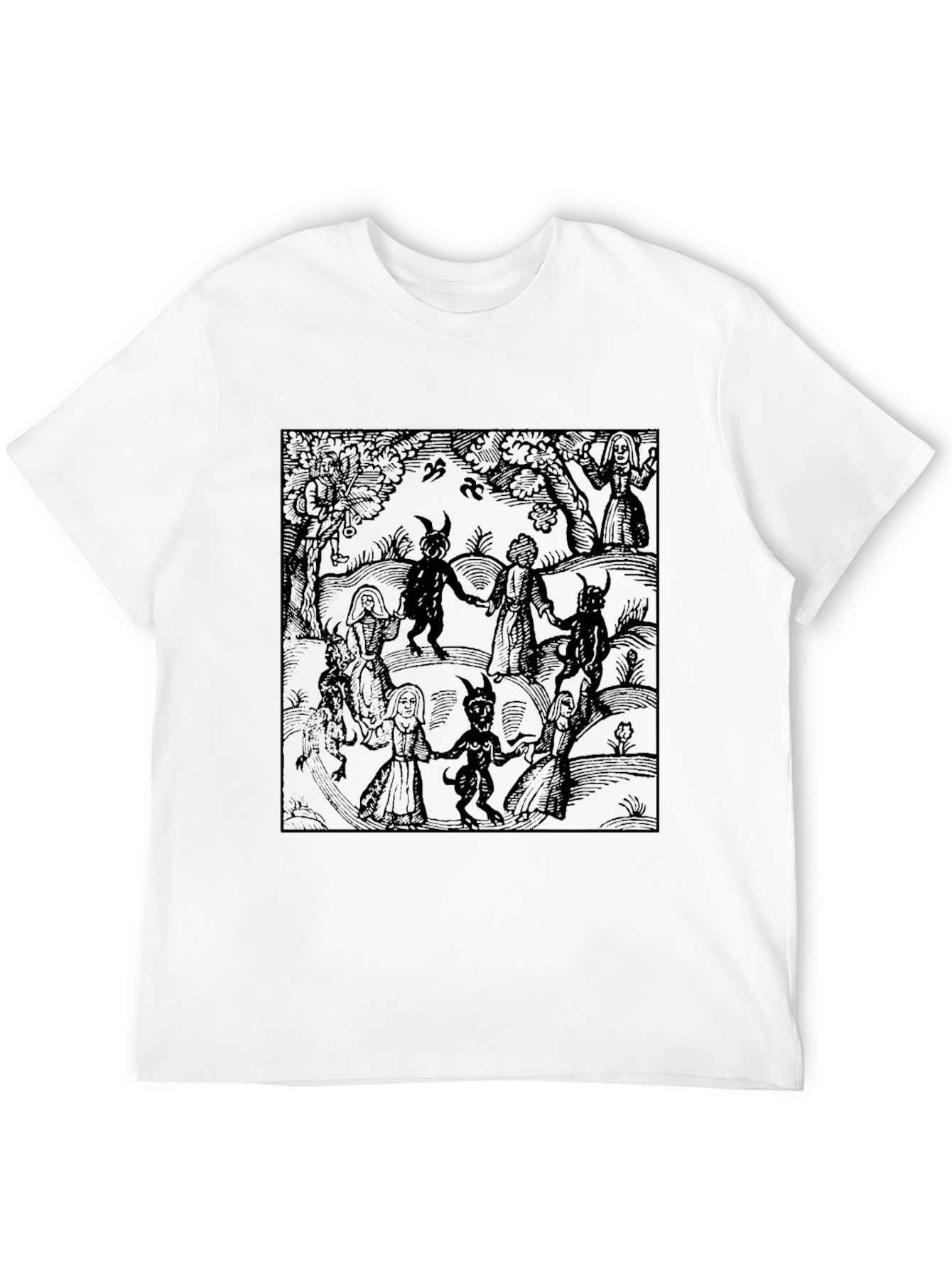 Medieval Devil Dance Graphic T-Shirt