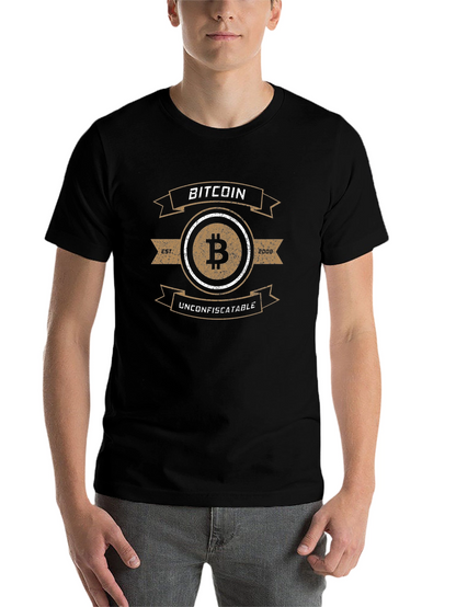 Bitcoin Unconfiscatable Black T-Shirt
