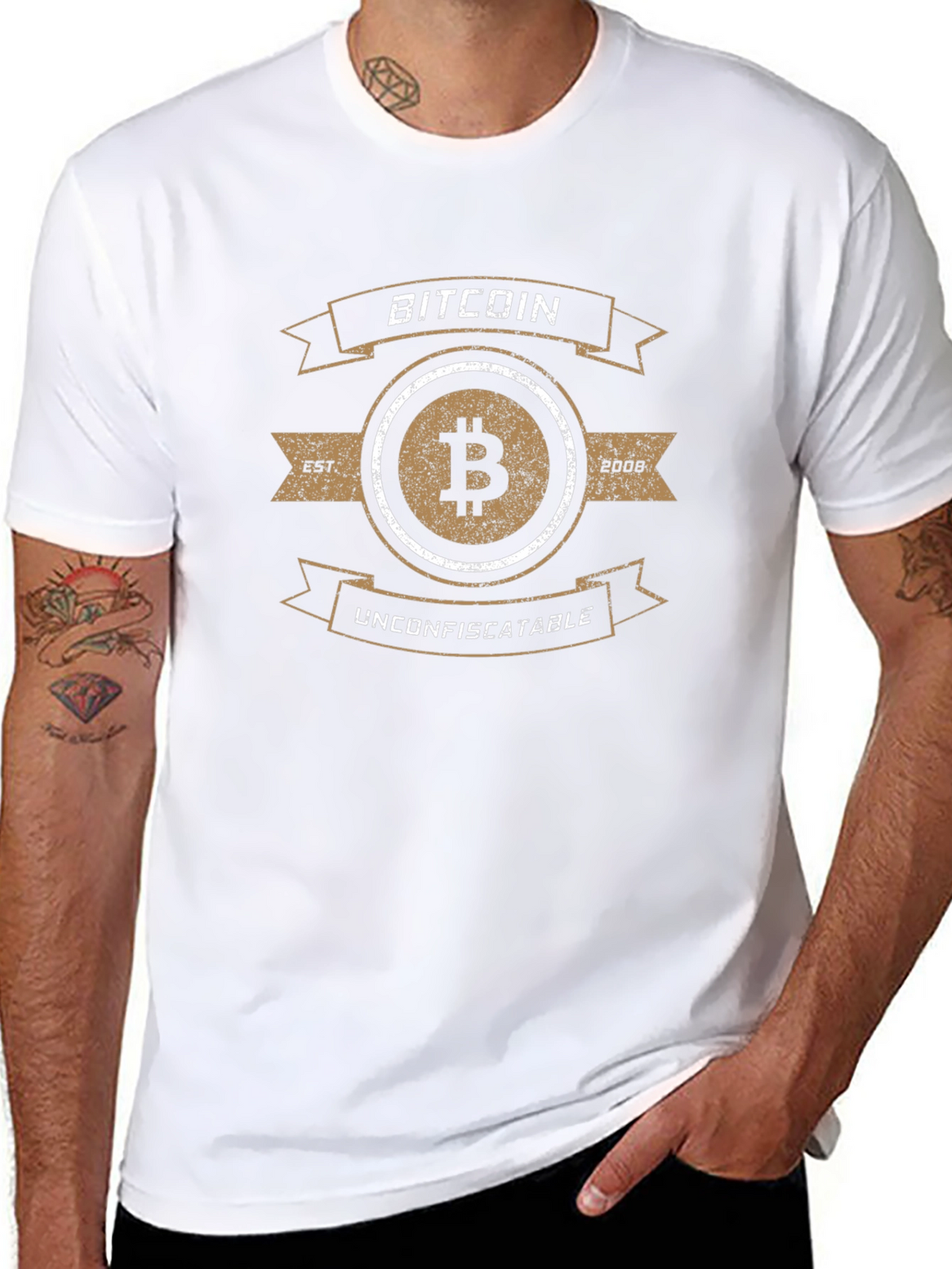 Bitcoin Unconfiscatable Black T-Shirt