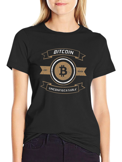 Bitcoin Unconfiscatable Black T-Shirt