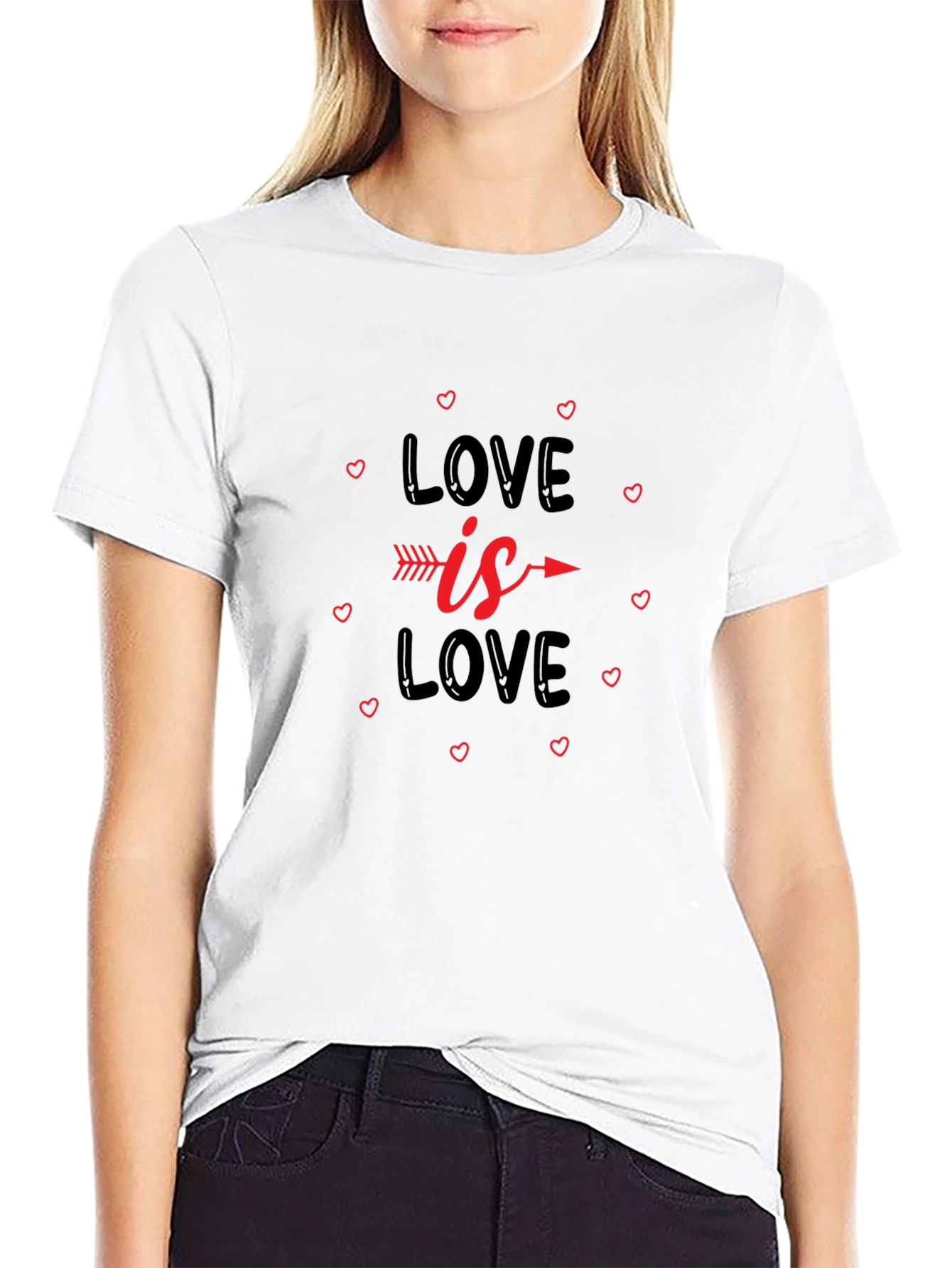 Love is Love T-Shirt - Arrow Heart Design