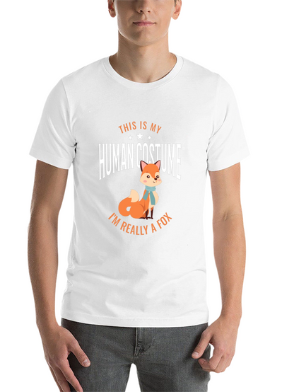 Funny Human Costume Fox T-Shirt