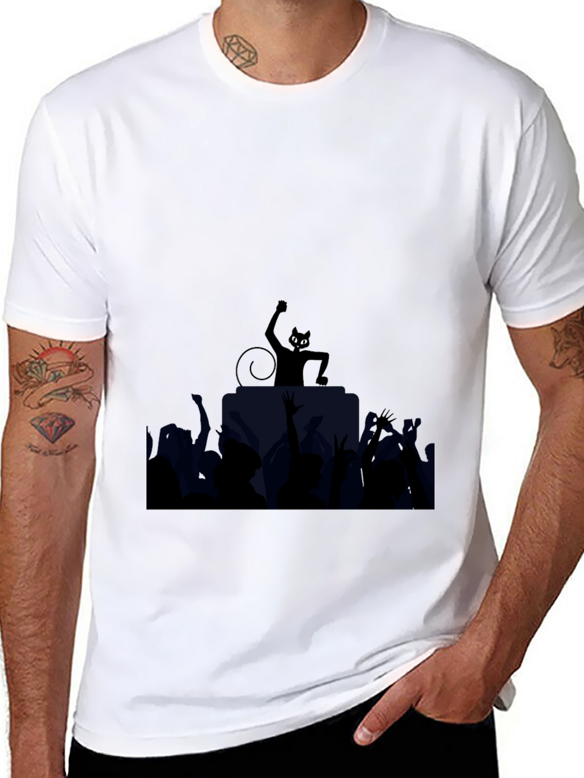 Cool Cat DJ Graphic Tee