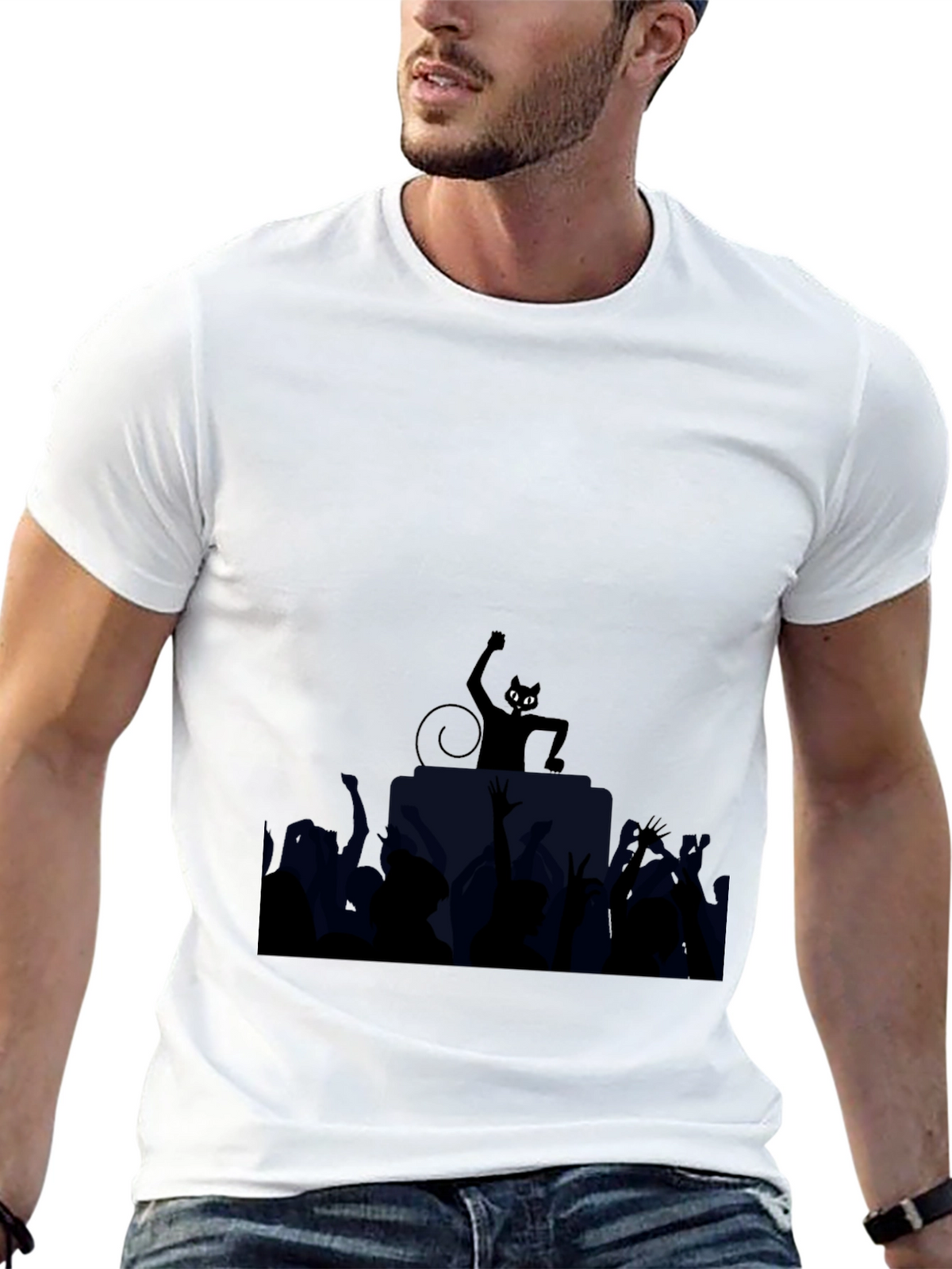 Cool Cat DJ Graphic Tee